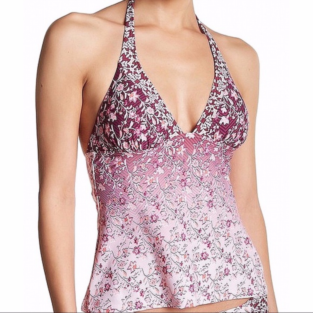 Lucky Brand Tile To Bloom Tankini Top